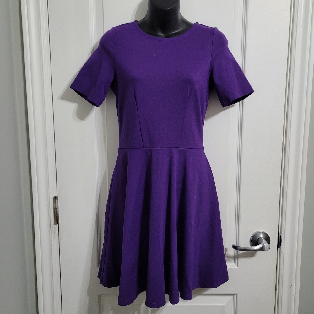 NWOT Rebel Sugar Vibrant Purple A-Line Mini Dress Sz Small